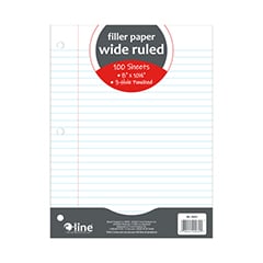 Filler Paper - 100ct Wide Ruled