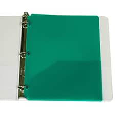 Poly Folder - Green 3 Hole Punched