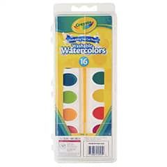 Crayola Watercolor Paints - 16ct With 1 Paint Brush