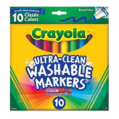 Crayola Washable Markers - 10ct Broad Tip