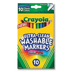 Crayola Washable Markers - 10ct Fine Tip