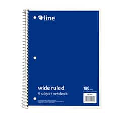 5 Subject Notebook - Wide Ruled