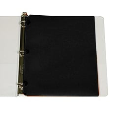 Poly Folder - Black 3 Hole Punched