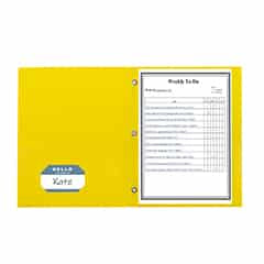 Poly Folder - Yellow With Prongs