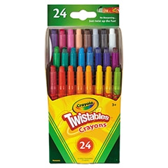 Crayola Twistables Mini Crayons - 24ct Assorted Colors
