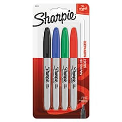 Sharpie Fine Bullet Tip Permanent Marker - Assorted Colors 4ct