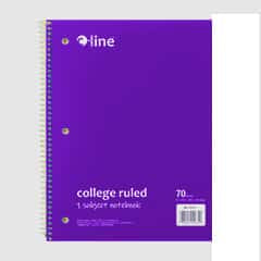 Spiral Bound Notebook - Purple College Ruled