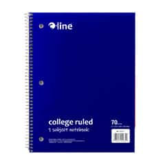 Spiral Bound Notebook - Blue College Ruled