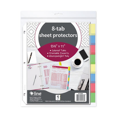 C-line Poly Tab Dividers - 8 Tab