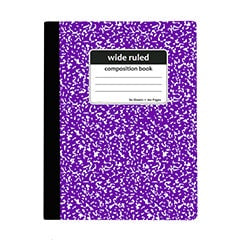 Composition Notebook - Purple Wide Ruled