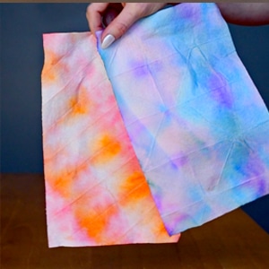 Paper Towel Tie Dye